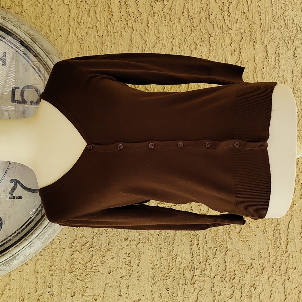 Brown Cardigan, Sz M